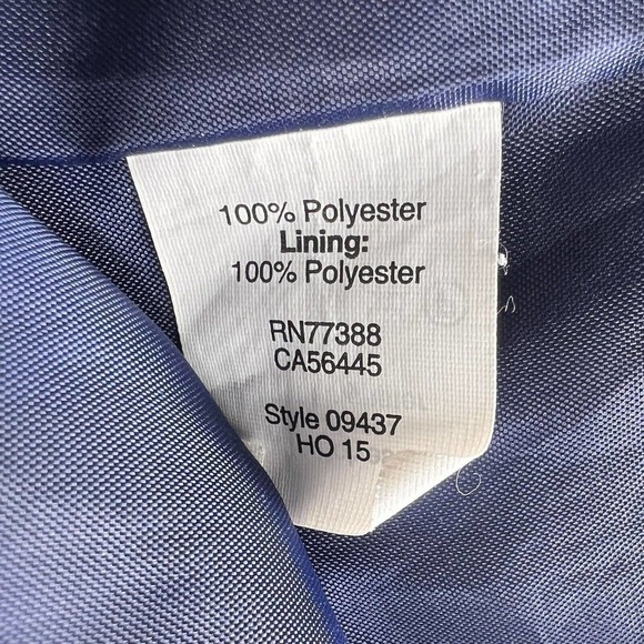 J. Crew Factory Navy Blue & White Geometric Striped 3/4 Sleeve Gallery Dress 14 - Picture 8 of 14